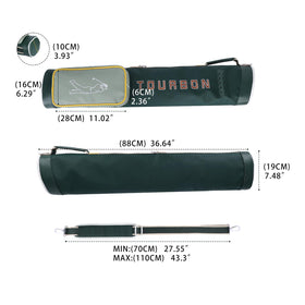 TOURBON lightweight golf bag pictured holding 7-9 clubs for balanced training sessions.