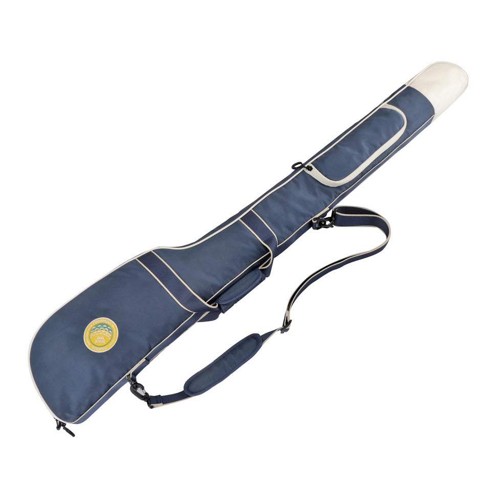 TOURBON nylon golf carry bag foldable for easy storage and transport