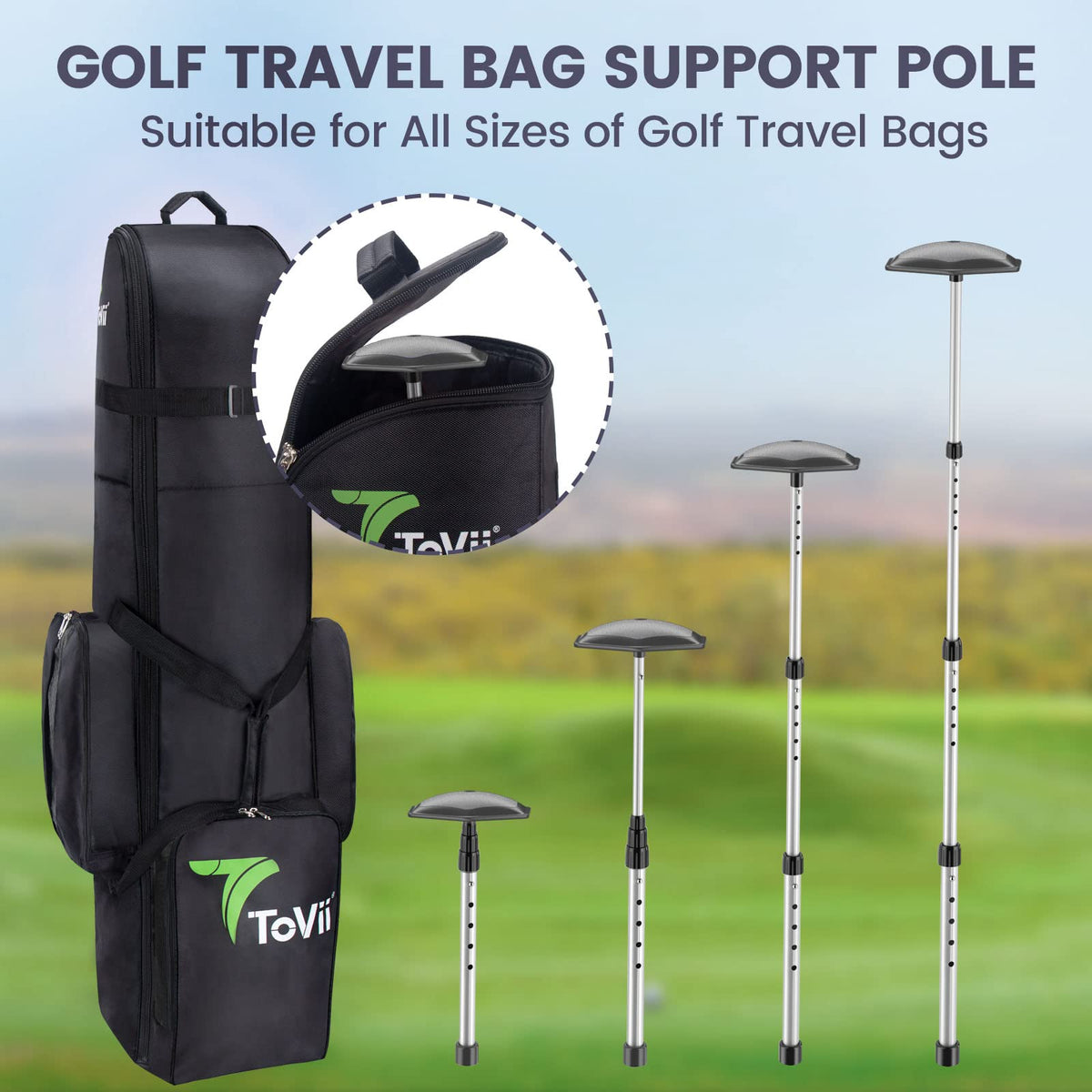 ToVii collapsible design folds compactly for easy packing.