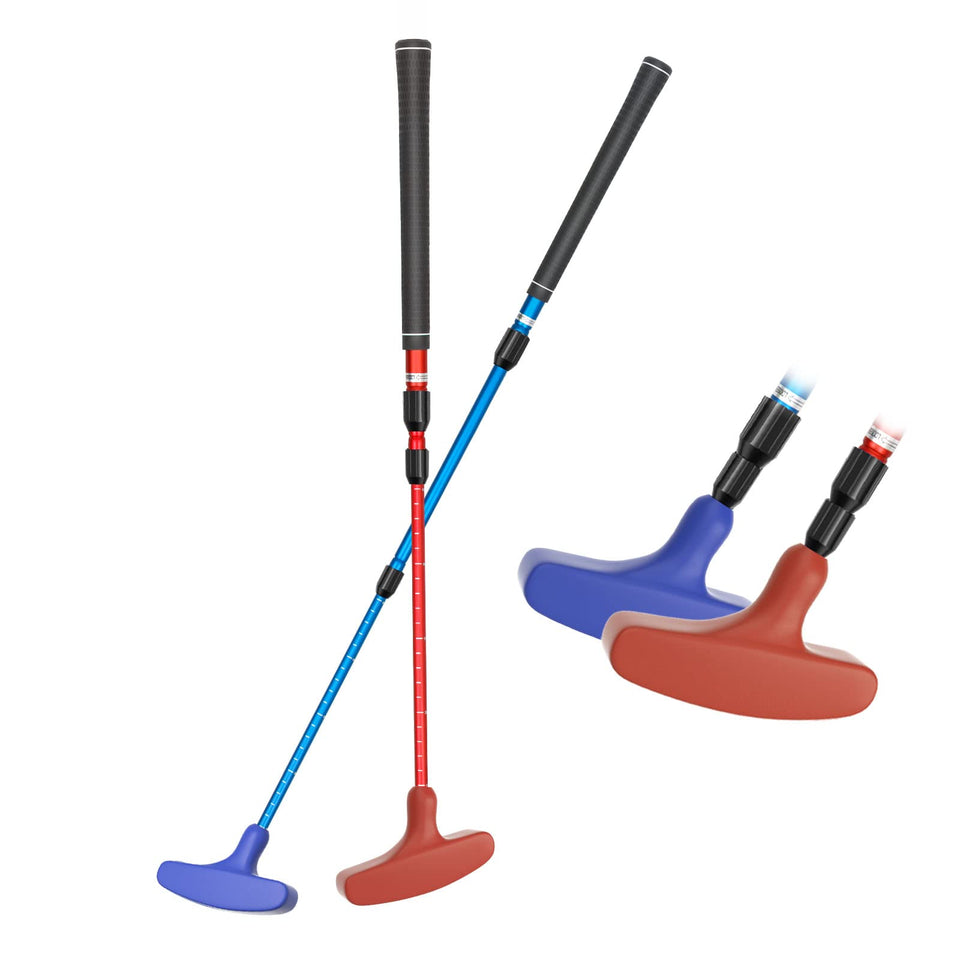 ToVii Golf Putter 2-pack in blue and red for versatile practice sessions