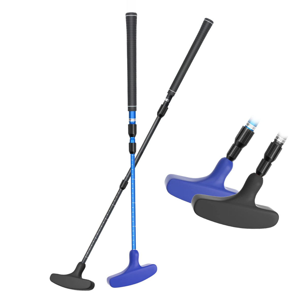 ToVii golf putters nitrile top show extended-length adjustable shaft for versatile play