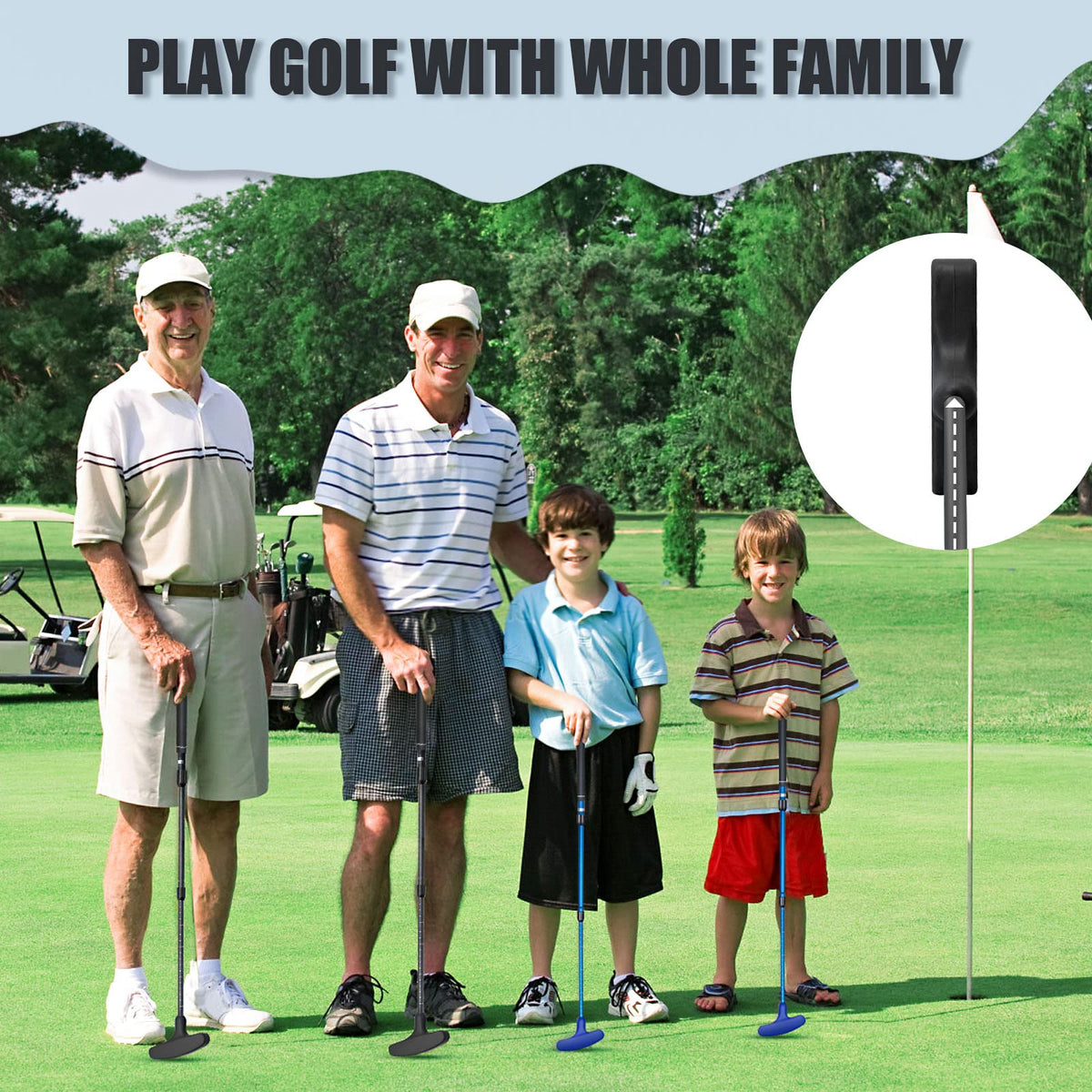 ToVii golf putters nitrile top rubber grip offers steady, anti-slip handling
