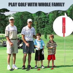 ToVii silicone-wrapped head cushions impact and protects the putter face.
