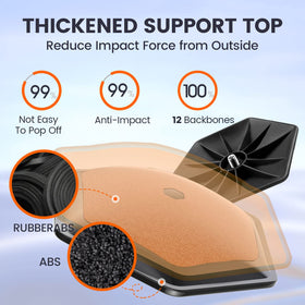 ToVii Golf Travel Bag Support Rod aluminum core offers strong protection.