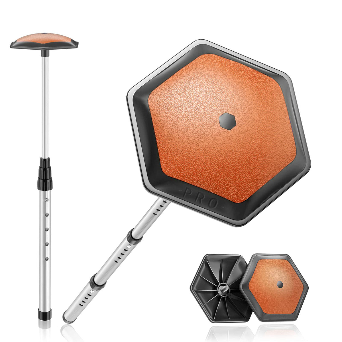 ToVii Golf Travel Bag Support Rod side view—robust aluminum core protects clubs.