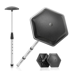 ToVii golf travel bag support top stabilizes clubs during handling for safer air travel.