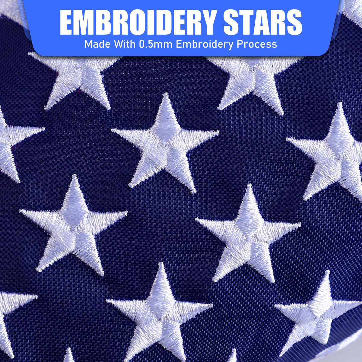 TOBWOLF durable nylon flag resists fading and tearing outdoors.