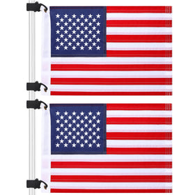 TOBWOLF flag, 12x18 with American embroidery for outdoor display.