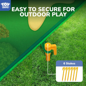 TOY Life center goal with obstacles for engaging skill challenges.