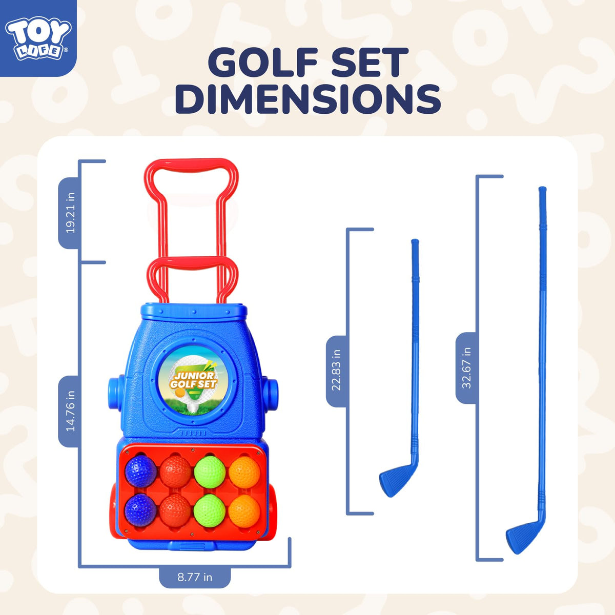 TOY Life eight golf balls for shared family rounds.