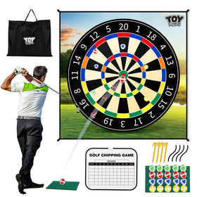 TOY Life Golf Chipping Game Set target mat for precise backyard chipping practice.