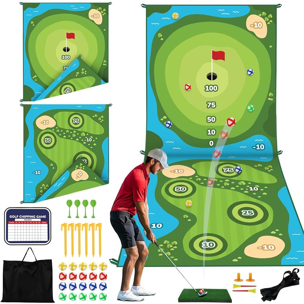 TOY Life golf chipping mat double-sided for versatile indoor or outdoor play.