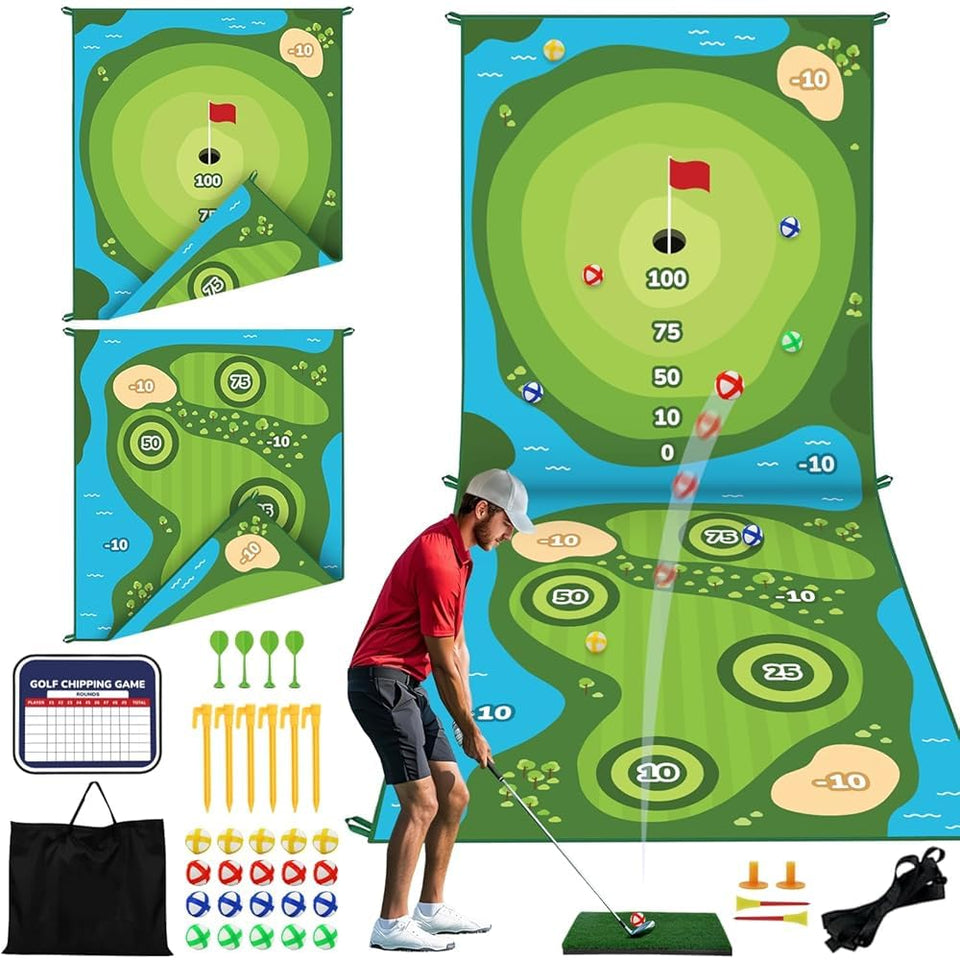TOY Life golf chipping mat double-sided for versatile indoor or outdoor play.