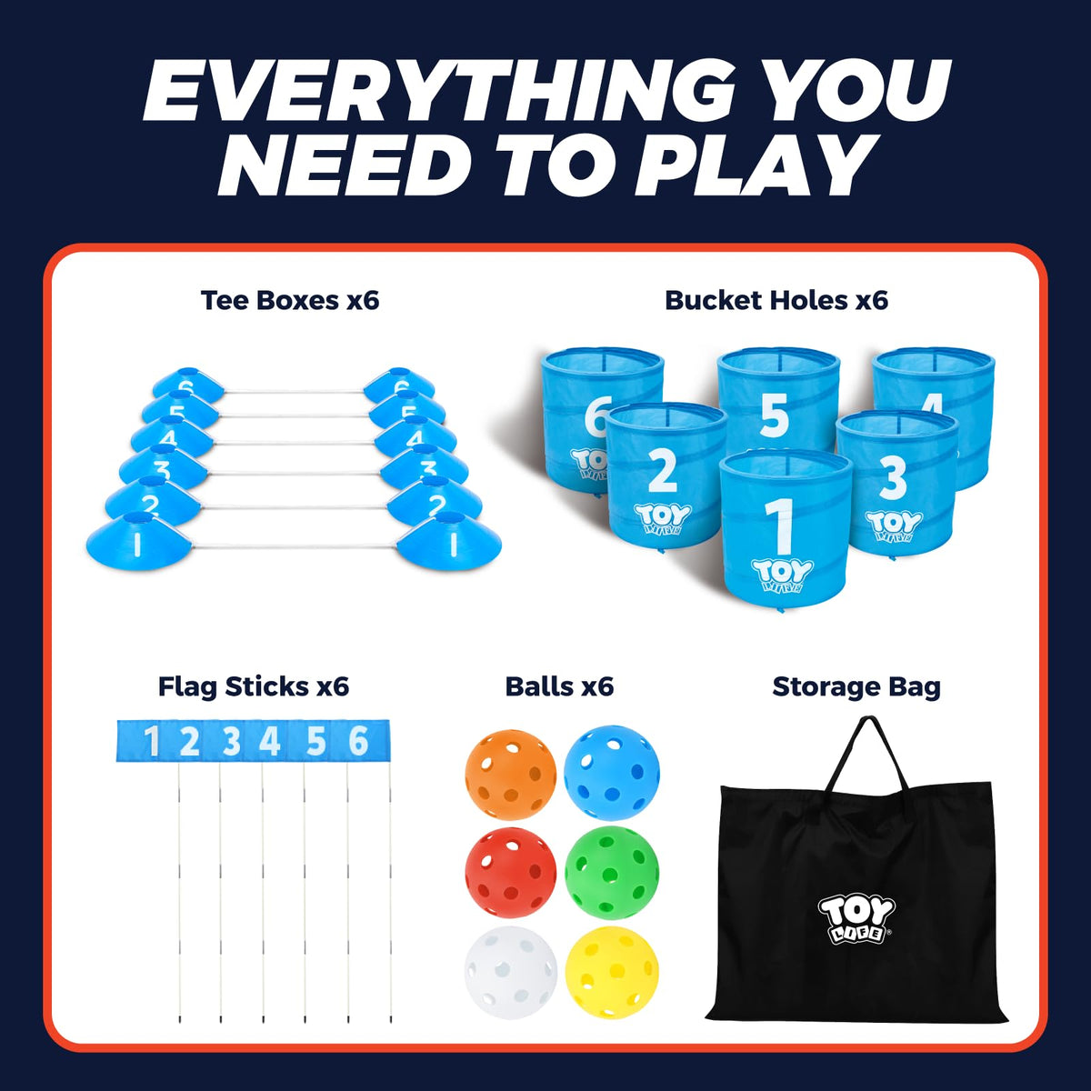 TOY Life Golf Game Set shows quick setup for instant play.