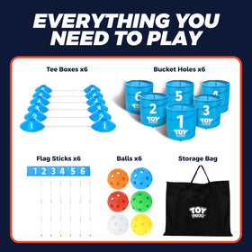 TOY Life Golf Game Set shows quick setup for instant play.
