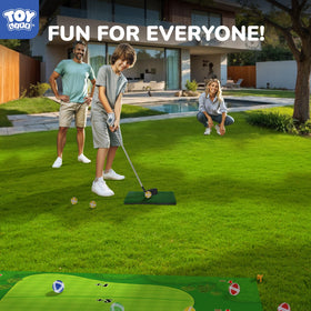 TOY Life ground stakes keep the mat stable outdoors.