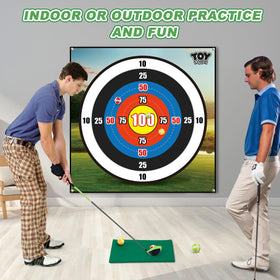 TOY Life hitting mat and stakes provide stable outdoor mounting.