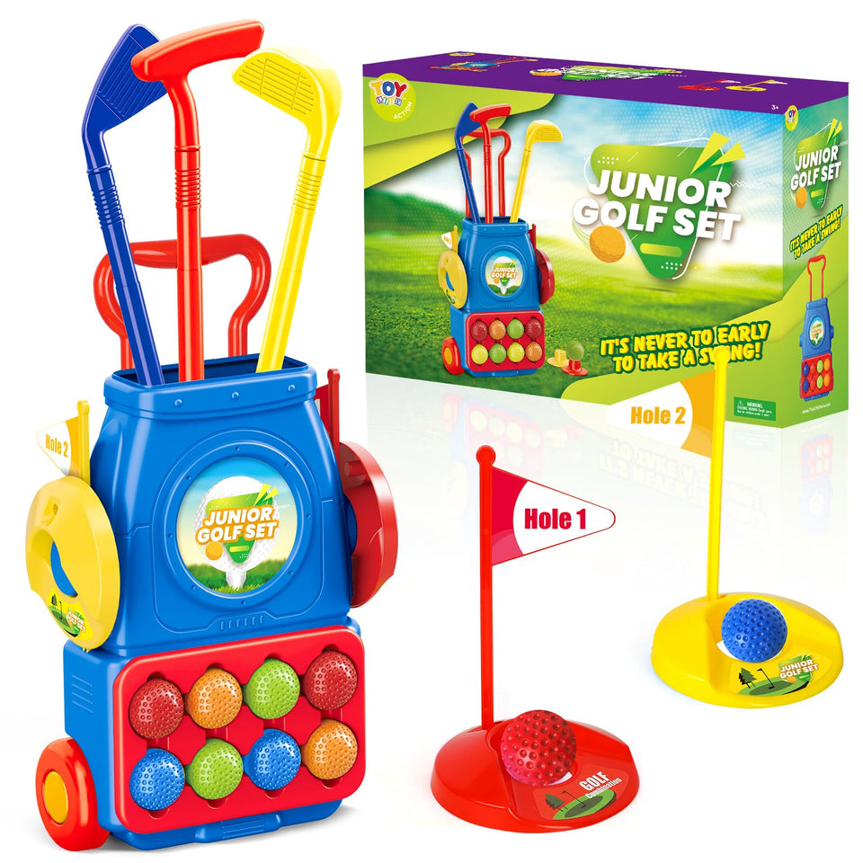TOY Life kids golf cart ready for easy transport and play.