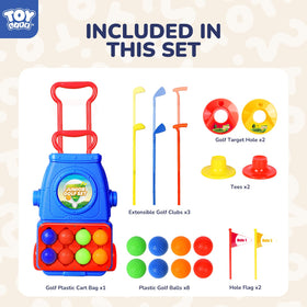 TOY Life mini golf clubs for small hands and confident swings.