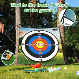 TOY Life oversized bullseye target highlights visual appeal and scoring fun.