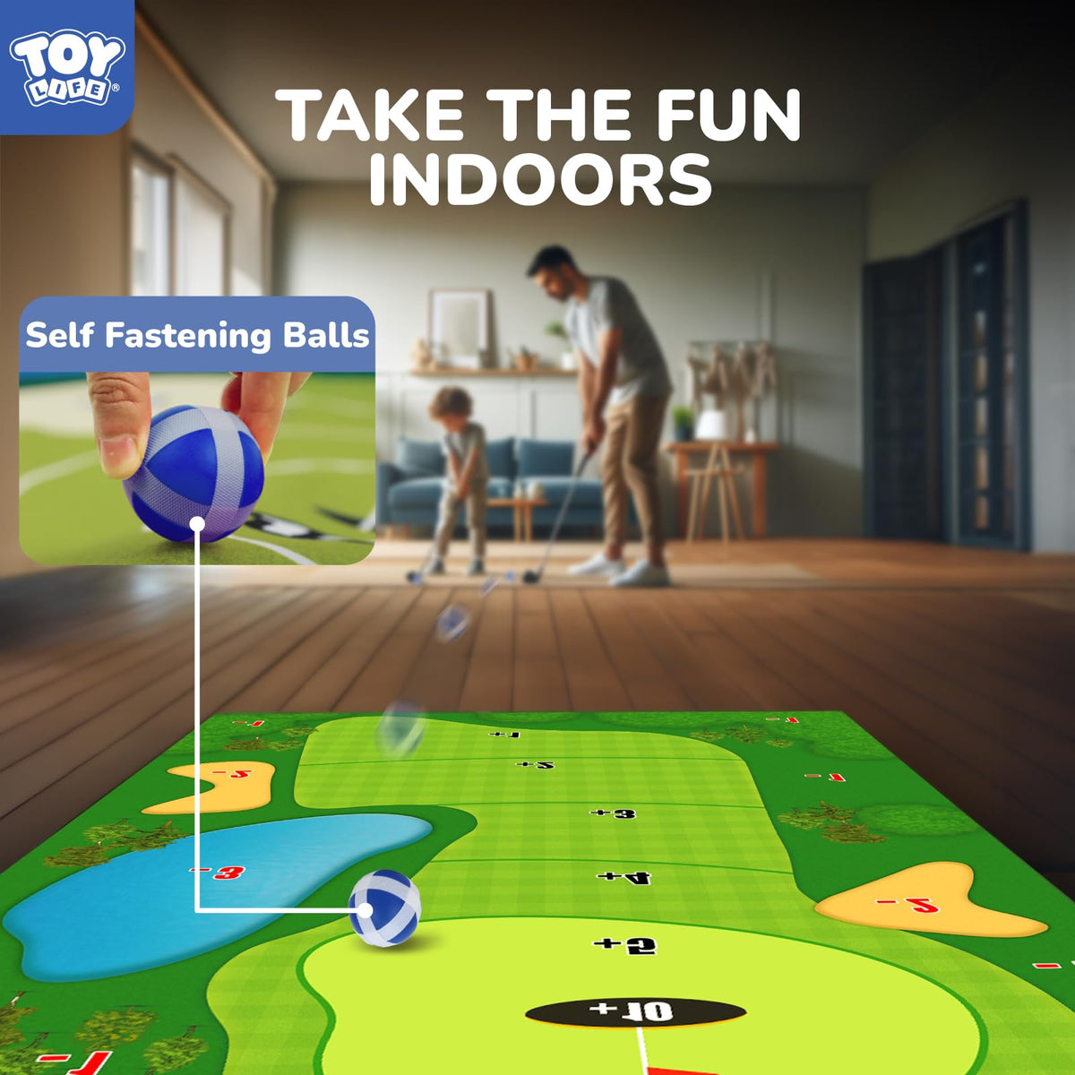 TOY Life sticky balls for safe, soft play during rounds.
