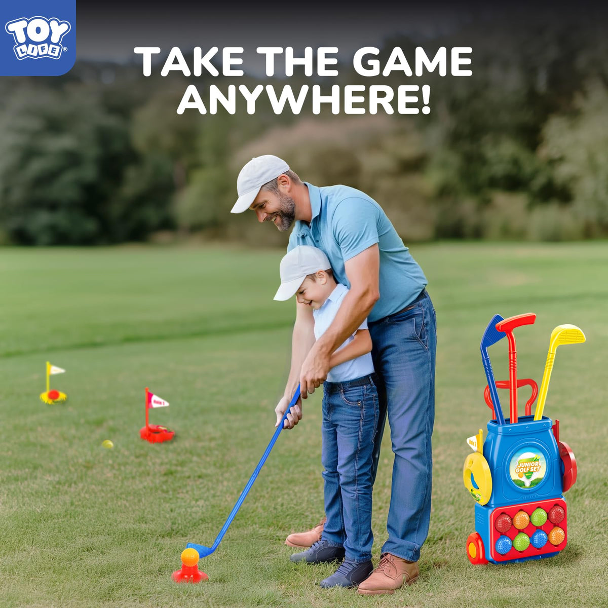 TOY Life toddler golf set encourages learning through play.