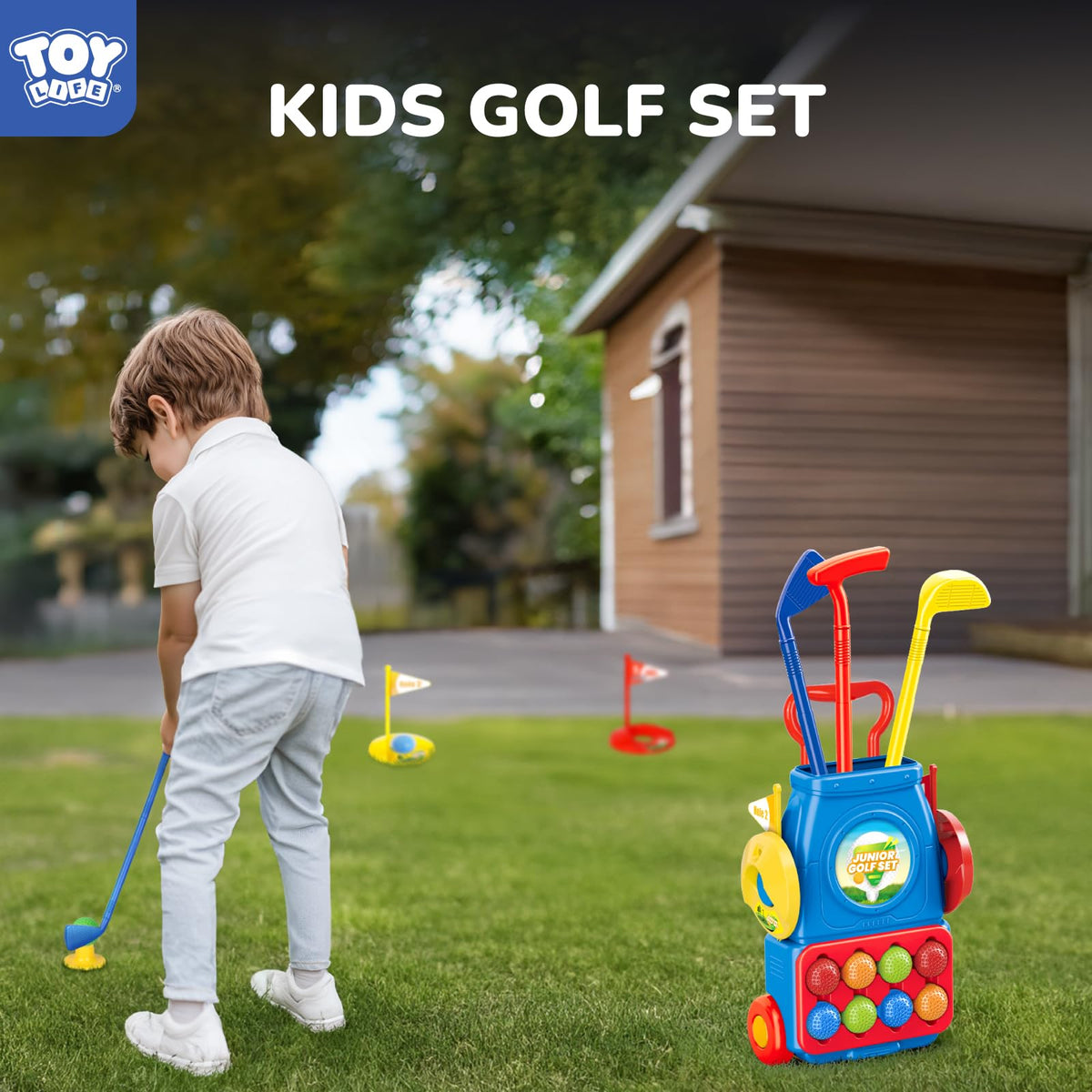 TOY Life two holes and two flags to build simple courses.