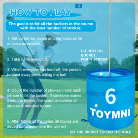 TOYMNI golf game set tee boxes for stable setups