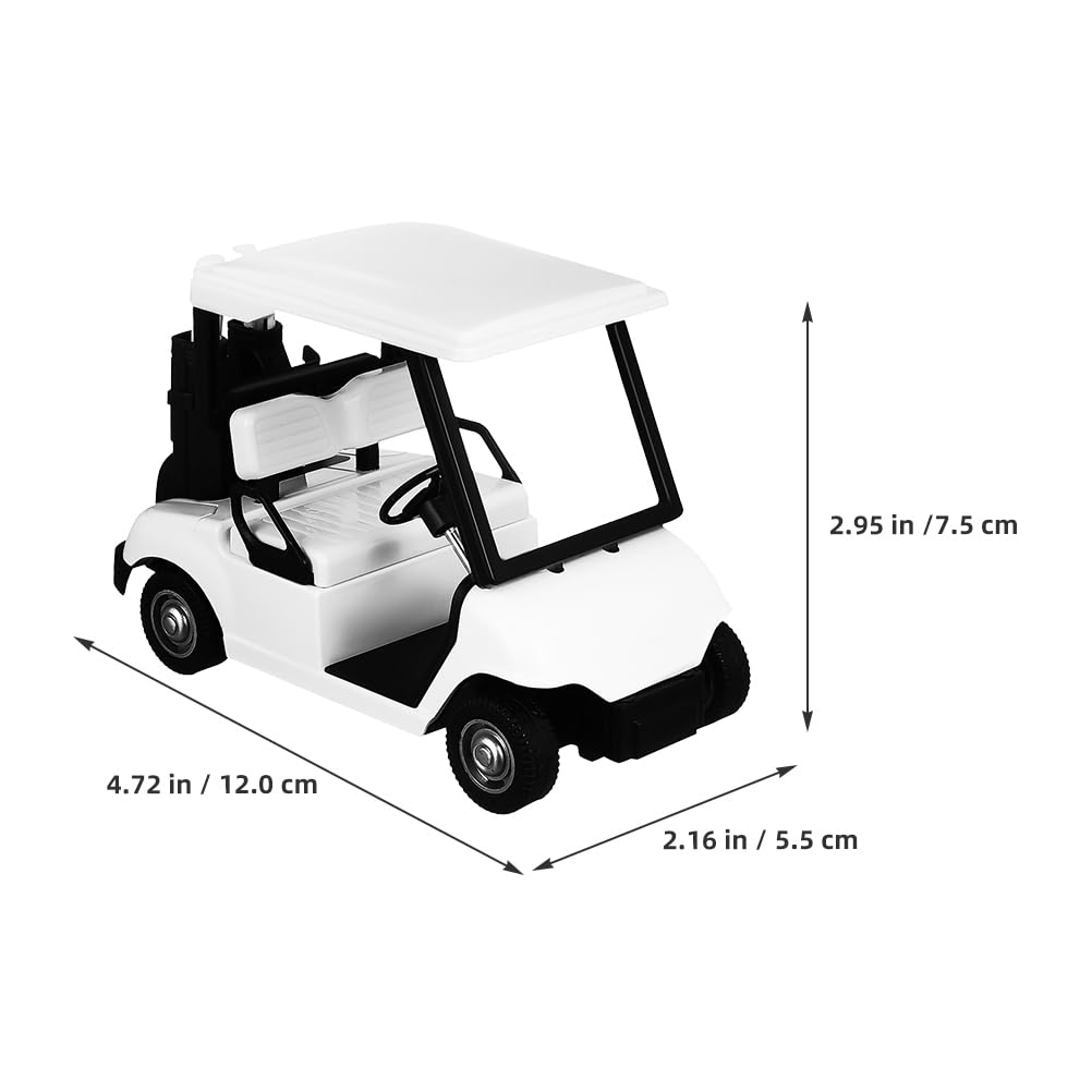 Toyvian diecast alloy golf cart with precise features for display