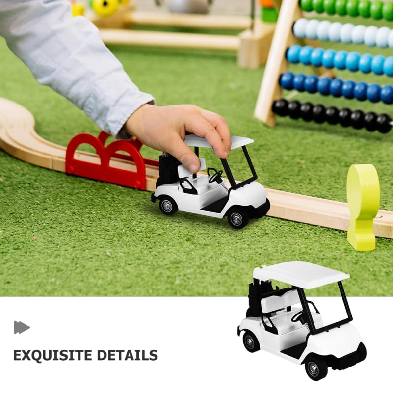 Toyvian golf cart birthday cake topper for festive celebrations