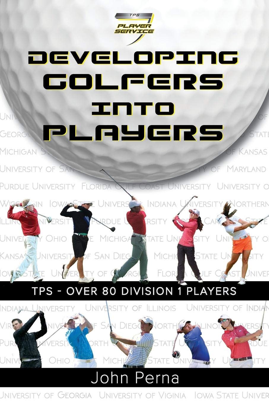 Developing Golfers Into Players book cover by TPS Player Service, with inspiring stories and practical tips.