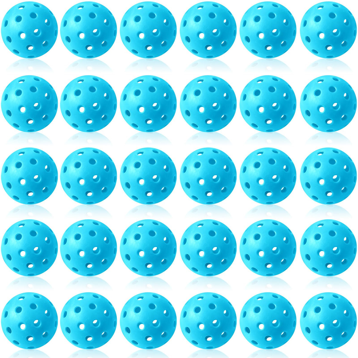 Tradder 30-pack plastic practice balls with 40 holes for stable flight outdoors
