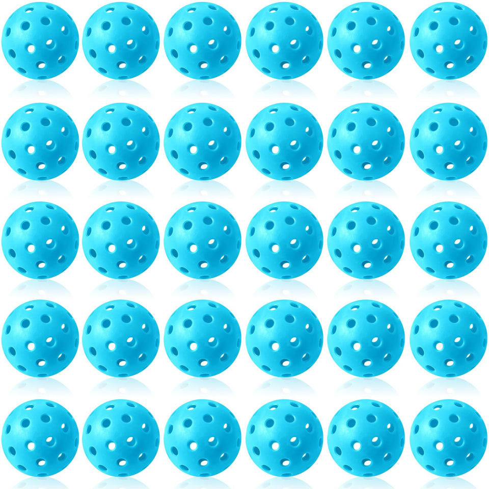 Tradder 30-pack plastic practice balls with 40 holes for stable flight outdoors