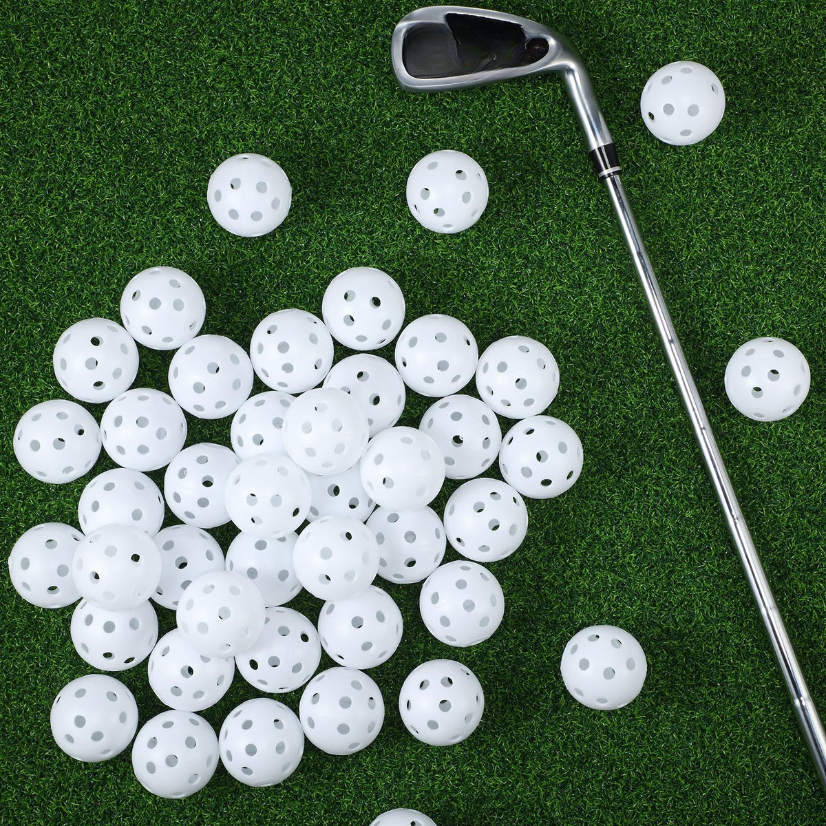Tradder durable polyethylene golf balls withstand tough drills