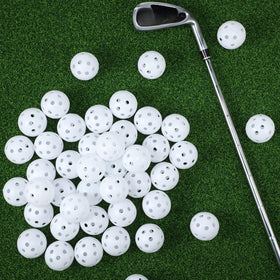 Tradder durable polyethylene golf balls withstand tough drills