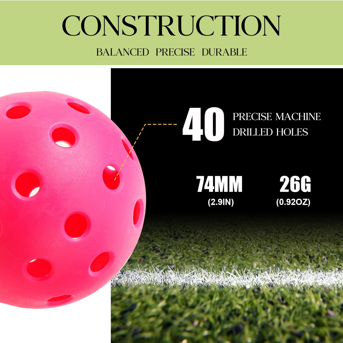 Tradder practice balls multicolor spread for easy field locating