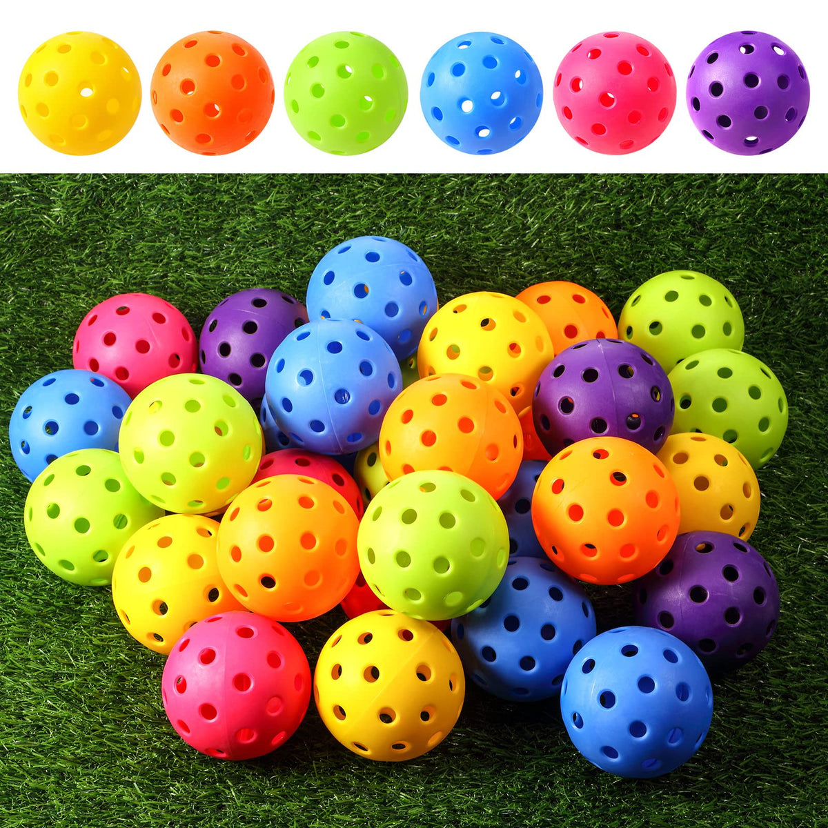 Tradder 2.9-inch balls highlighting six-color variety for drills
