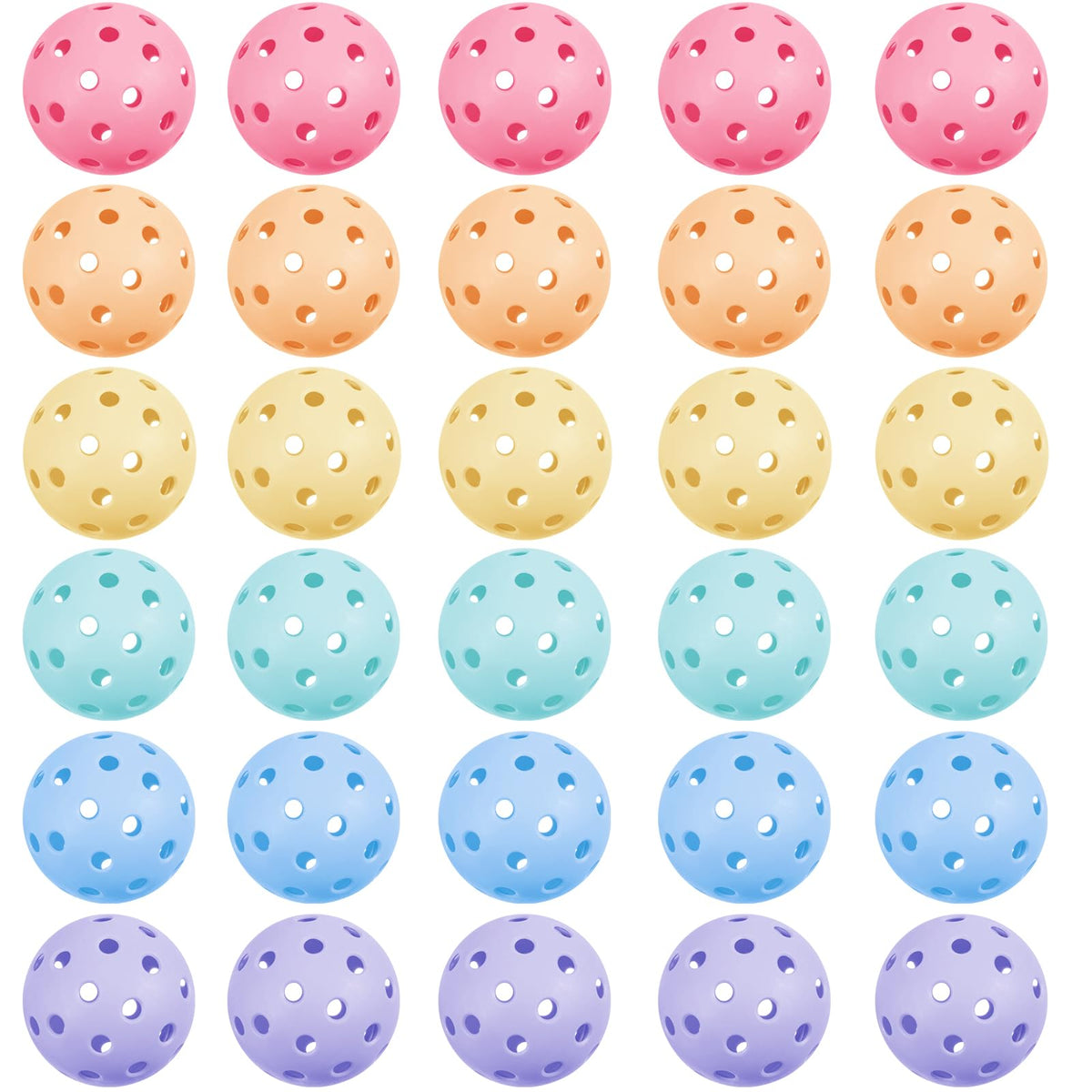 Tradder golf practice balls with 40 holes for stable flight and visibility.