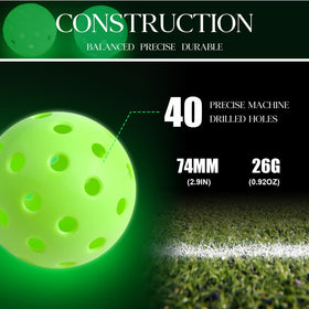Tradder luminous baseball orange glow for dusk training sessions