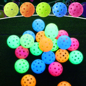 Tradder luminous baseballs in pink, orange, yellow, green, blue colors