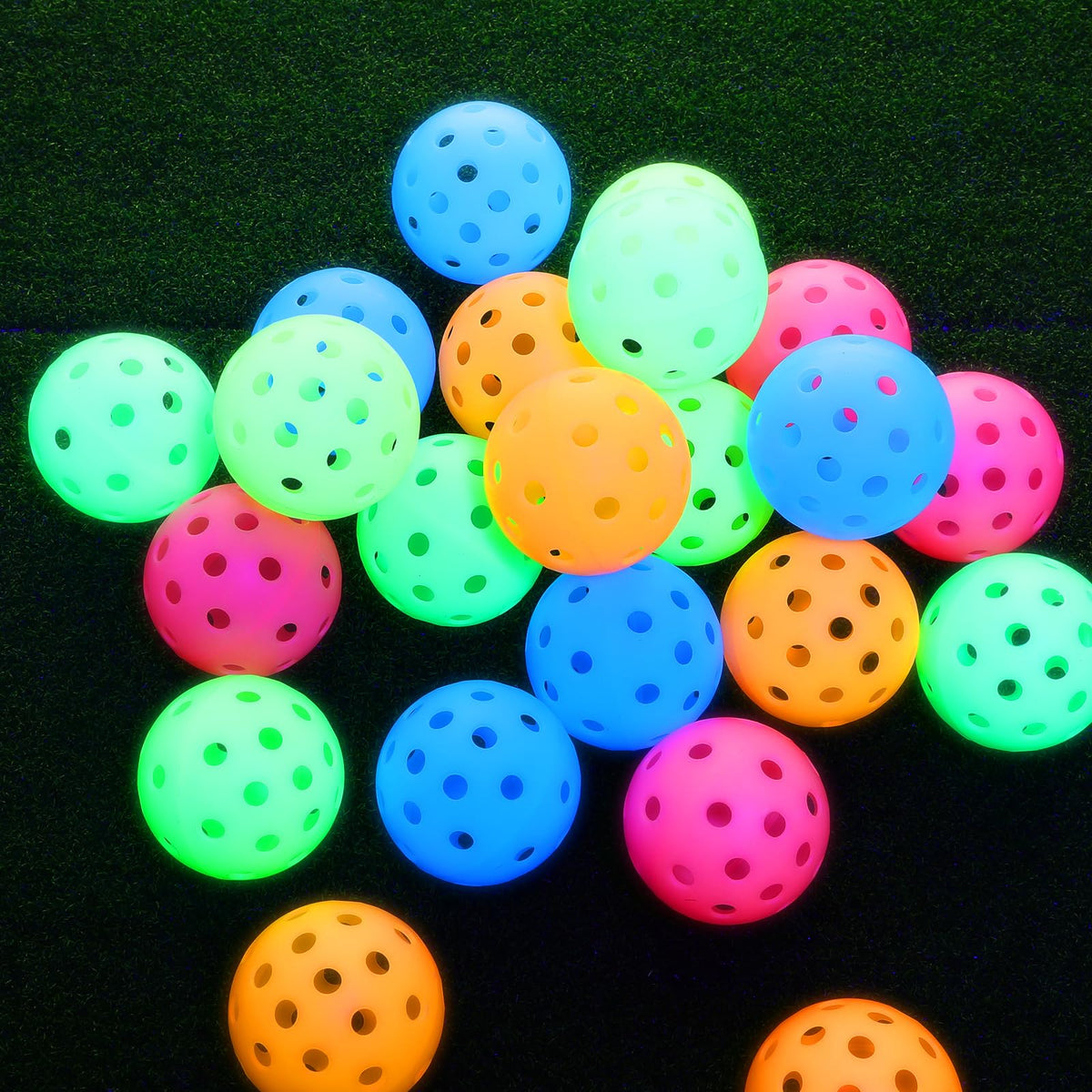 Tradder outdoor indoor training glow balls for all levels