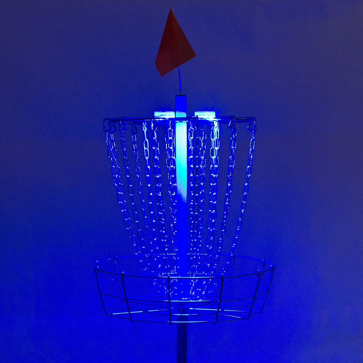 Two-pack Trademark Innovations LED lights with timer and brightness options for disc golf.