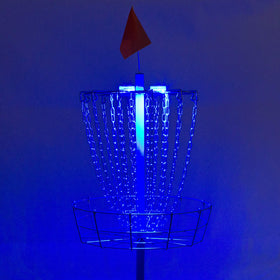 Two-pack Trademark Innovations LED lights with timer and brightness options for disc golf.