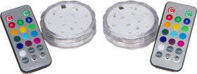 Remote control for Trademark Innovations LED lights enables color changes up to 50 feet.