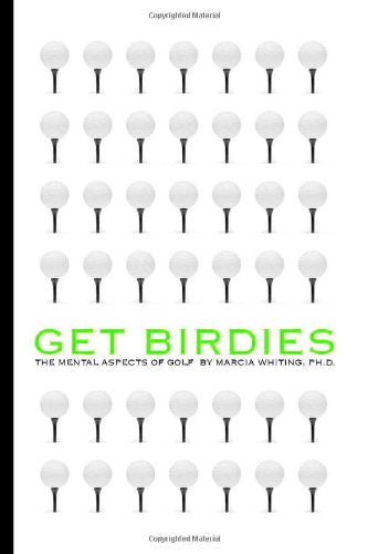 Trafford Publishing Get Birdies cover: golfer focusing to improve on-course focus.