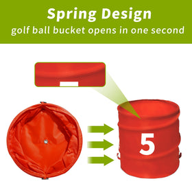 TrailMlix golf bucket yard game two clubs for versatile backyard golf