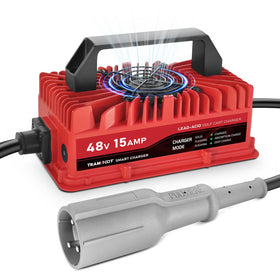 TRAMROOT 15A charger for 48V DS/Precedent with 3-pin plug in action