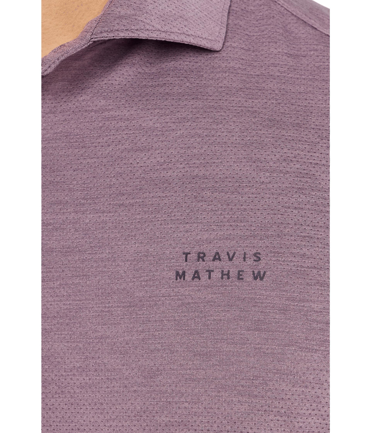 TravisMathew Heater Active Polo Moonscape fabric stretch for movement
