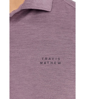 TravisMathew Heater Active Polo Moonscape fabric stretch for movement