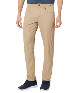 TravisMathew Perfect Pant front view in khaki 35 for versatile all-day wear
